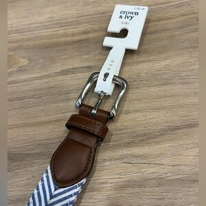 Crown & Ivy Boys Seersucker Belt